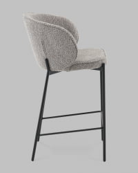 Стул полубарный Тисдейл букле серый