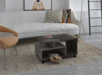 Стол журнальный №2, Честер (900*550*450) Риббек серый, 60505 