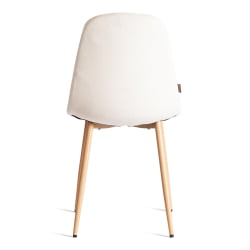 Металлический стул BREEZE (mod. JSC-58) Велюр/металл , 44 х 53 х 86 см, Light beige (светло-бежевый) HLR1 / натуральный