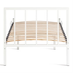 Односпальная кровать Bruno металл, 90*200 см, белый