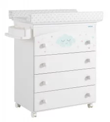 Детский комод Micuna Lili B-970 White Stars Grey