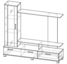 Гостиная Соло 6 Венге Дуб молочный