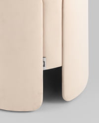 Пуф Taks велюр (молочный)