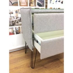 Комод в прихожую Лейд в ткани Taft на опорах CHХ