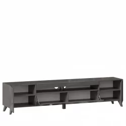 Тумба под ТВ Бруклин 2000 с опорами Оникс Серый глянец