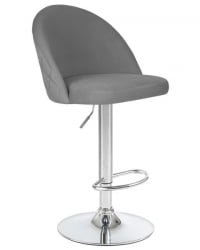 Стул барный DOBRIN MILANA (серый велюр (MJ9-75)) 2 шт