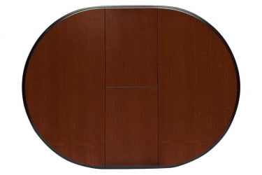 Раздвижной овальный стол Siena ( SA-T4EX) дерево гевея/мдф, 90+30х90х75см, MAF Brown