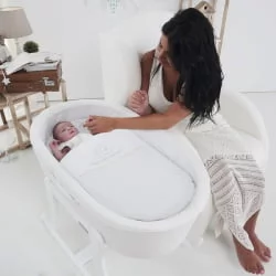 Детское кресло Micuna Wing/Flor white/white искусственная кожа