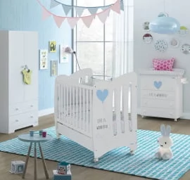 Кровать Micuna Wonderful 120x60 White/Blue