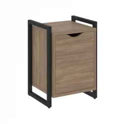 Тумба на регулируемых опорах с распашным фасадом LOFT VR.L-T2.O Металл черный Дуб Аризона