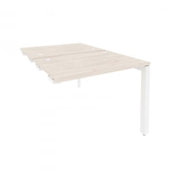 Стол-приставка двойной на П-образном м/к к опорным элем. ONIX O.MP-D.SPR-1.7 Денвер Светлый/Белый