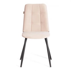 Стул обеденный Asti TREND, флок , бежевый/черный, 7, 47х54х86 см