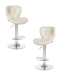 Стул барный ДОБРИН БАРНИ (кремовый) 2 шт / DOBRIN BARNY