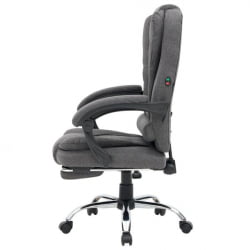 Кресло офисное с функцией вибромассажа CROMEX (КРОМЕКС) Chill MS-005 ткань серое