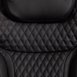 Кресло офисное Trust (max) кож/зам, черный/черный стеганный/черный, 36-6/36-6/36-6/06