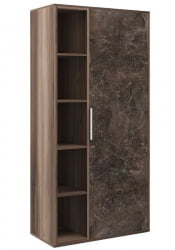 Шкаф комбинированный B-TONE BTN36150042 Вяз Бетон темный