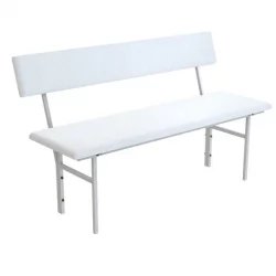 Скамья со спинкой (цветной кожзам)