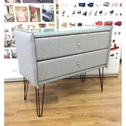 Комод в прихожую Лейд в ткани Taft на опорах CHХ