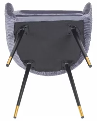 Стул обеденный DOBRIN MARY Серый велюр 1922-19