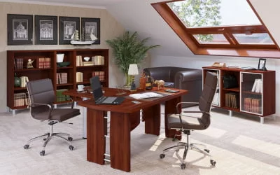 Кабинет руководителя БОРН набор 1 Бургунди