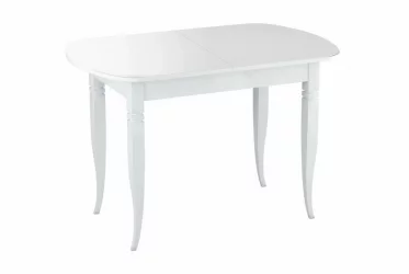Стол Хоста-2 с резными опорами Белый Анкор светлый