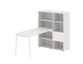 Рабочая станция EDIS ELRST 1113 Ясень Траун Белый Белый