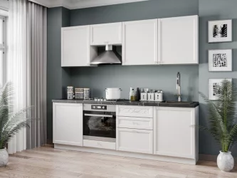 Тумба кухонная 600 с 3 ящиками ЛЮКС (4) Джулия ЛД 284.910.000.038 Белый