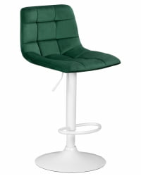 Стул барный DOBRIN TAILOR WHITE (зеленый велюр (MJ9-88))