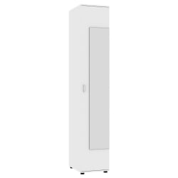 Шкаф распашный Алиса (H1_M) 2230х400х540 ручка скоба 96мм (Белый)