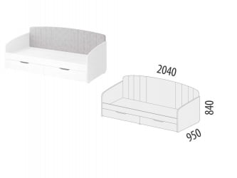 Односпальная кровать Николь 901.05