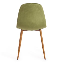 Металлический стул BREEZE (mod. 4724) вельвет/металл, 44 х 53 х 87 см, Green (зеленый) HLR54 / натуральный