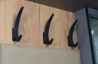 Вешало настенное Ольга-Лофт 6 Дуб Крафт золотой Темно-серый