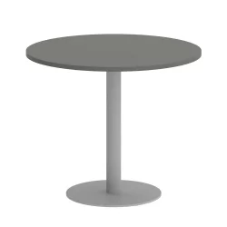 Стол журнальный круглый HOME OFFICE VR.SP-5-90.1 Металлик/Серый металл