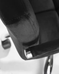 Офисное кресло для персонала DOBRIN TERRY Черный велюр MJ9-101