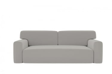 Серый диван Сандвик (Berhouse) Цвет фасада: Левис 08 велюр; Тип: Прямой; Материал фасада: Металл/Велюр