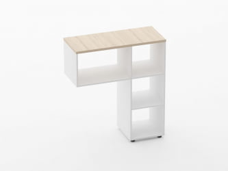 Стеллаж к столу Deka 9.06.10 Туя/Белый