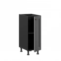 Тумба кухонная 300 Амели-3 ЛД 299.010.000.002 Черный Оникс серый