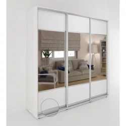 Шкаф-купе без зеркал Акцент-Дуэт КВ 1500х600 Выбеленное дерево