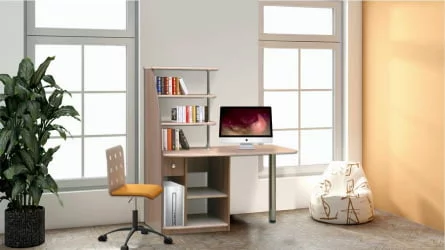 Компьютерный стол с ящиками компьютерный №11 Вишня Оксфорд