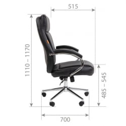 Кресло руководителя Chairman 794 экокожа Черный