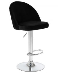 Стул барный ДОБРИН МИЛАНА (черный велюр (МДЖ9-101)) 2 шт / DOBRIN MILANA (MJ9-101))