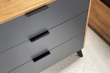 Комод Адам MSA-02 дуб крафт золотой/графит