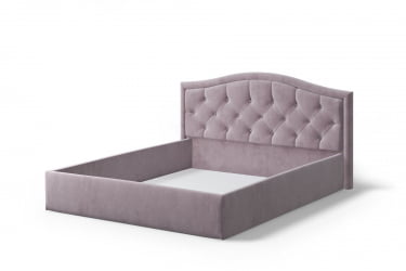 Кровать Стелла, 1600*2000 мм, велюр НЕО 15, лиловый / NEO