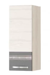 Шкаф кухонный (лев/прав) Графит 74.07 Сосна Астрид /Ваниль/Графит