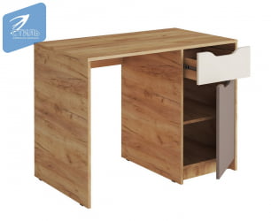 Детский стол RICH СП-001 Миндаль/Глиняный серый/дуб крафт золотой