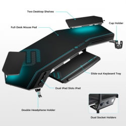 Стол для компьютера (для геймеров) Eureka AED-E70B-V4