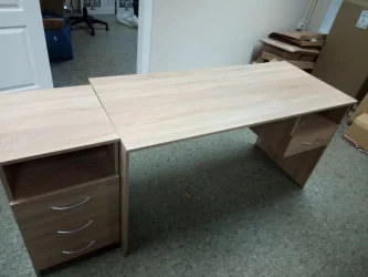 Стол письменный S-1400 (Дуб Cонома светлый)