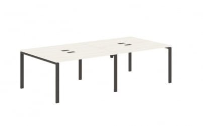 Бенч-система 4-местная ЕДИС ЕУВСТ 2713 Ясень Траун Мокко / EDIS EUWST