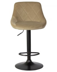 Стул барный DOBRIN LOGAN BLACK (мокко велюр (MJ9-9)) 2 шт