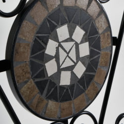 Стул Secret de Maison VICENZA (mod. PL08-7451RV) металл, 36*35*91 см, черный /плитка калейдоскоп